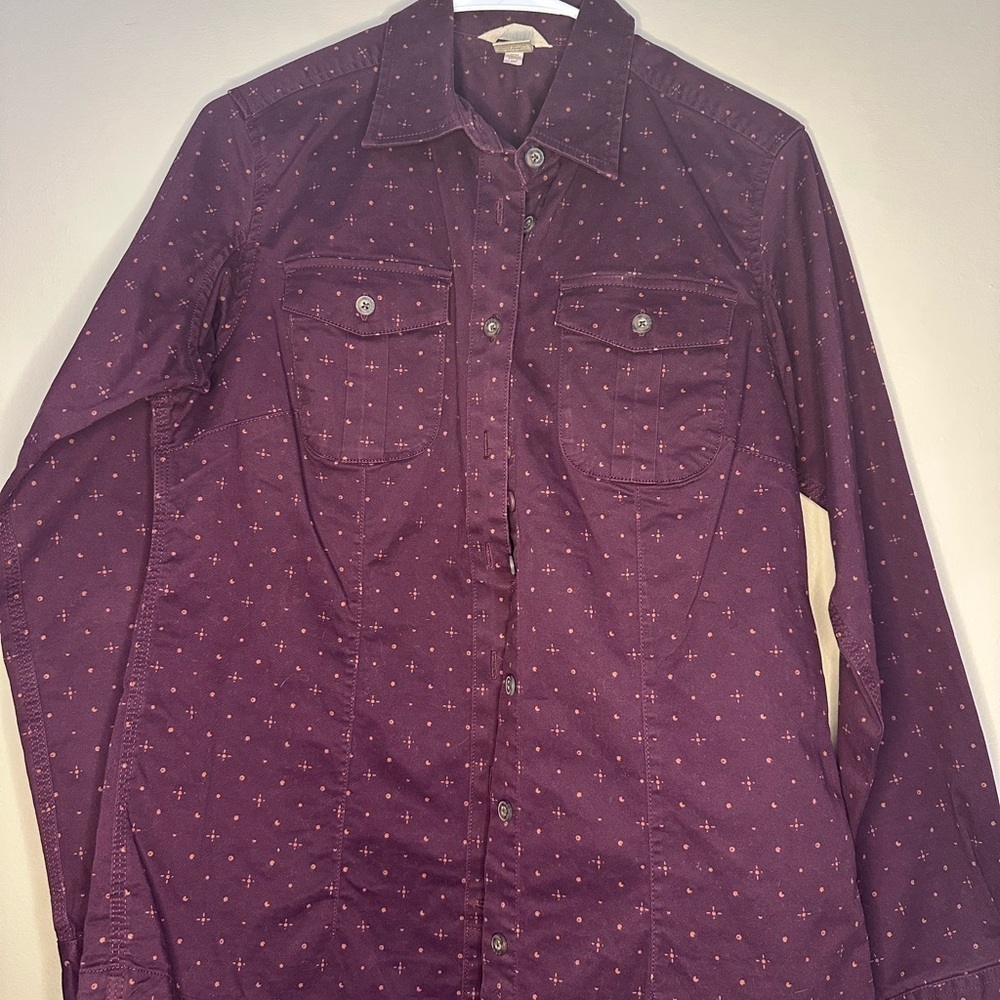 Duluth Purple Button-Up Shirt